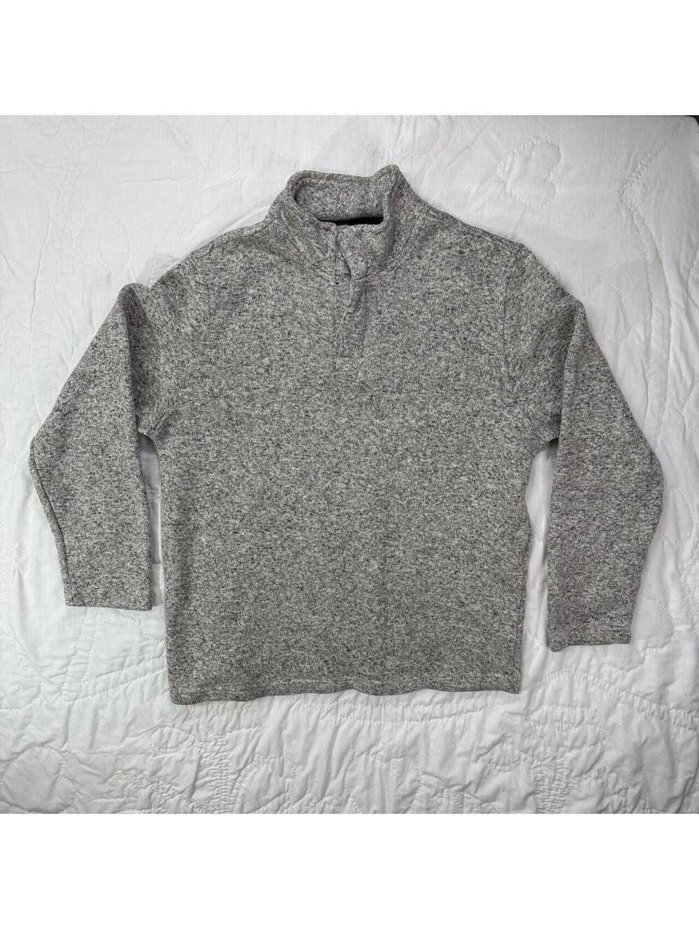 Beverly Hills Polo Club Grey quarter zip sweater Size L